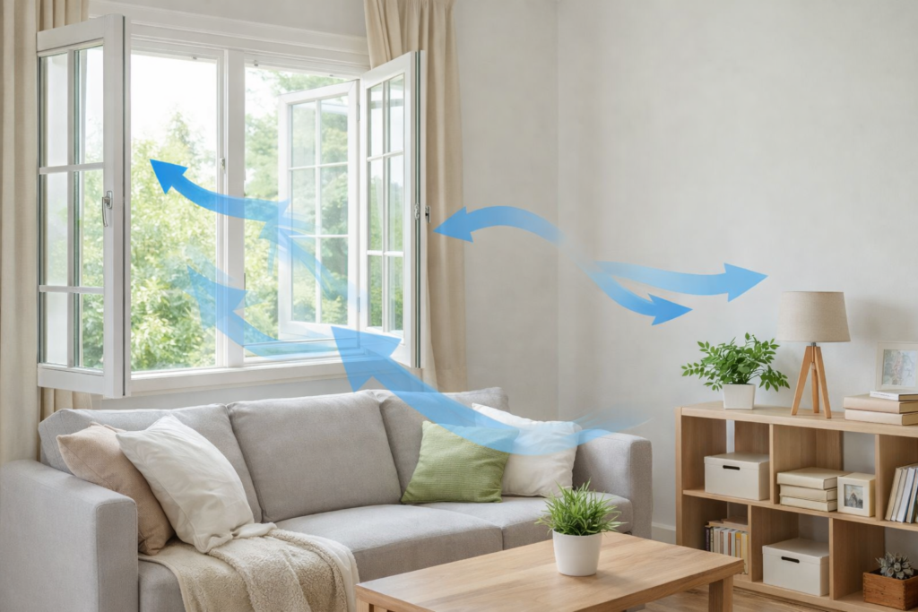 How to reduce humidity naturally by improving home ventilation