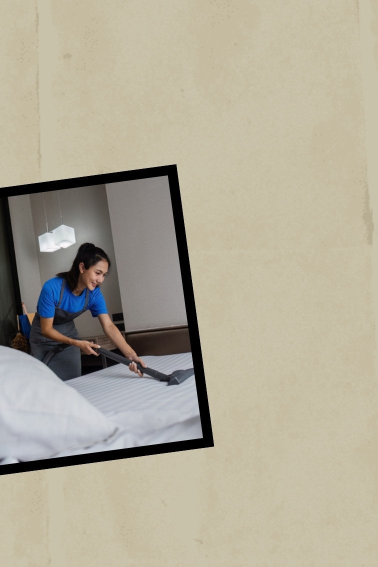Vacuuming a mattress to reduce dust mite allergens alongside humidity control