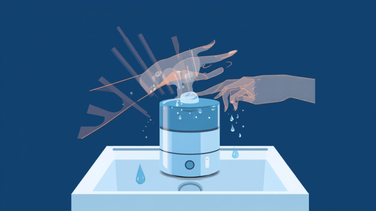 Cleaning a humidifier tank to prevent mold and bacteria buildup