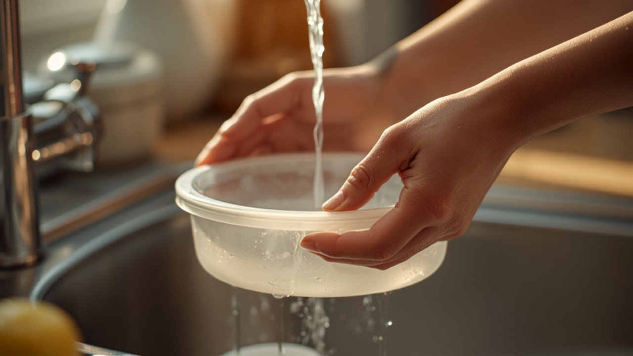 Rinsing humidifier tank daily under the sink