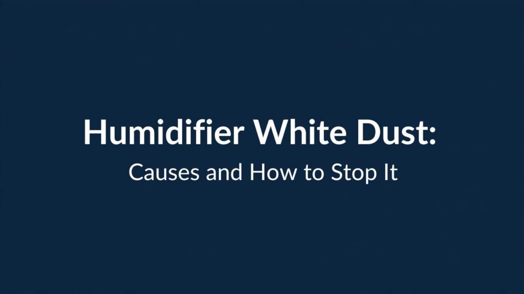 Humidifier white dust causes and how to stop it